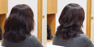 金沢文庫の美容院(美容室)クロッグヘアー ドライカットビフォーアフターその２　くせ毛② クセを生かしたスタイル